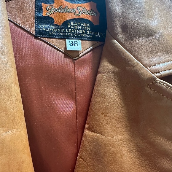 Vintage Golden State leather jacket - Picture 2 of 4